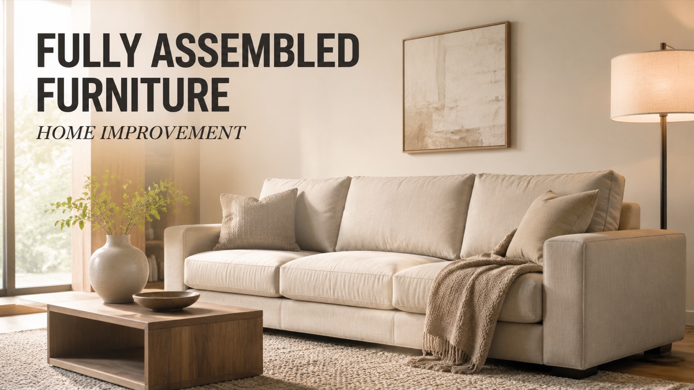 POVISON fully assembled furniture placed in a modern home