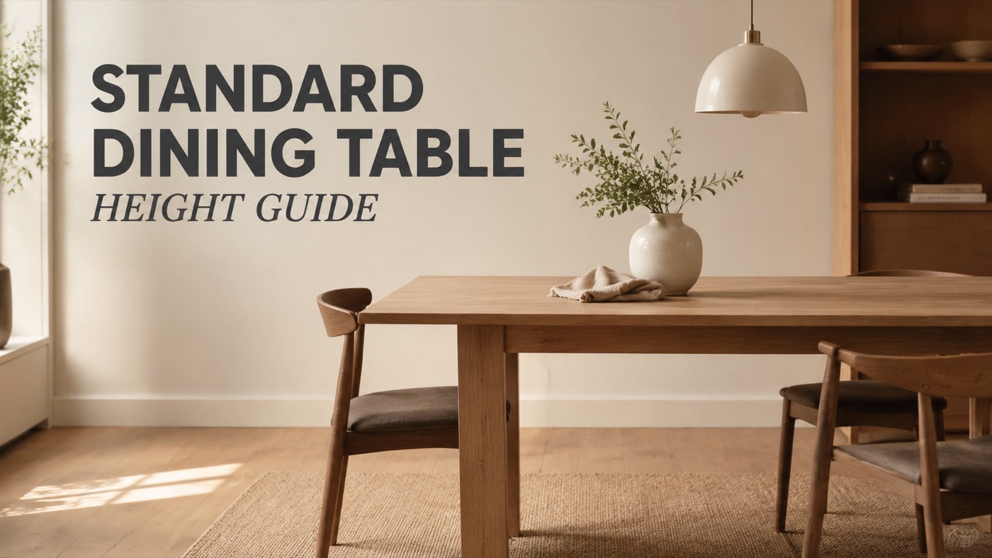 POVISON dining table at standard 28 to 30 inch height