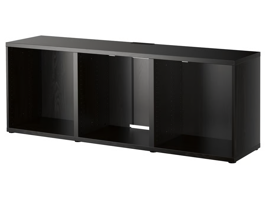 IKEA BESTÅ TV Unit in black with large storage for media