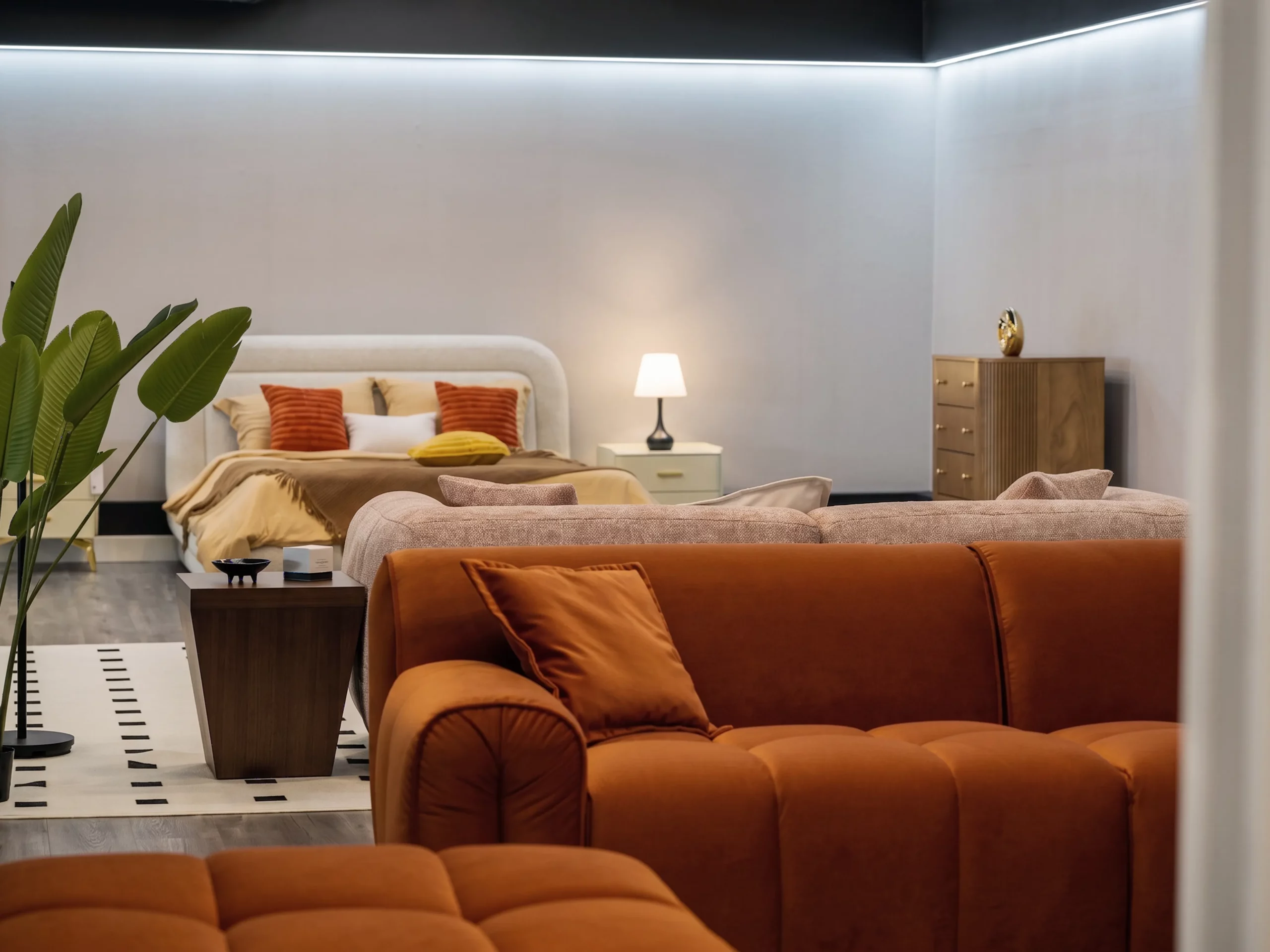 Sofas in Povison's LA flagship Store