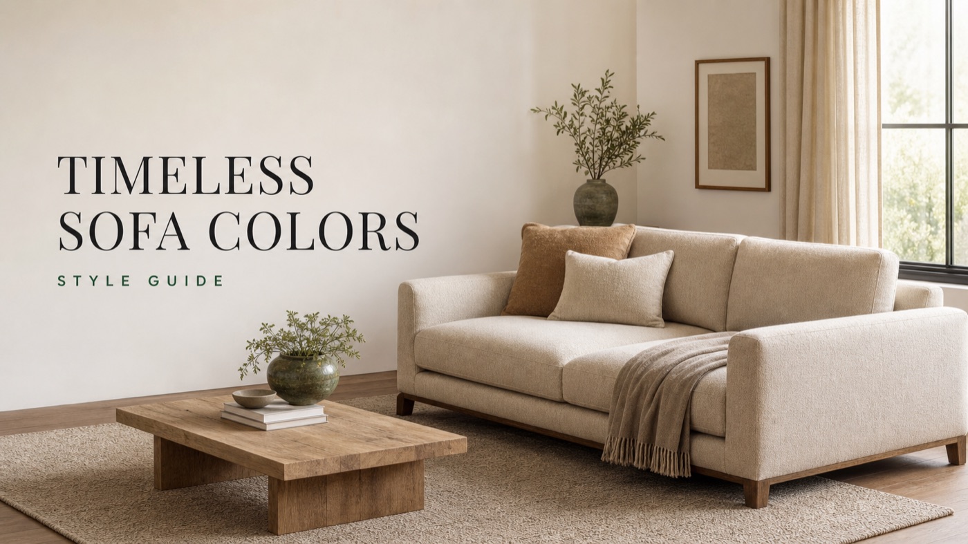 POVISON neutral sofa color for a timeless living room