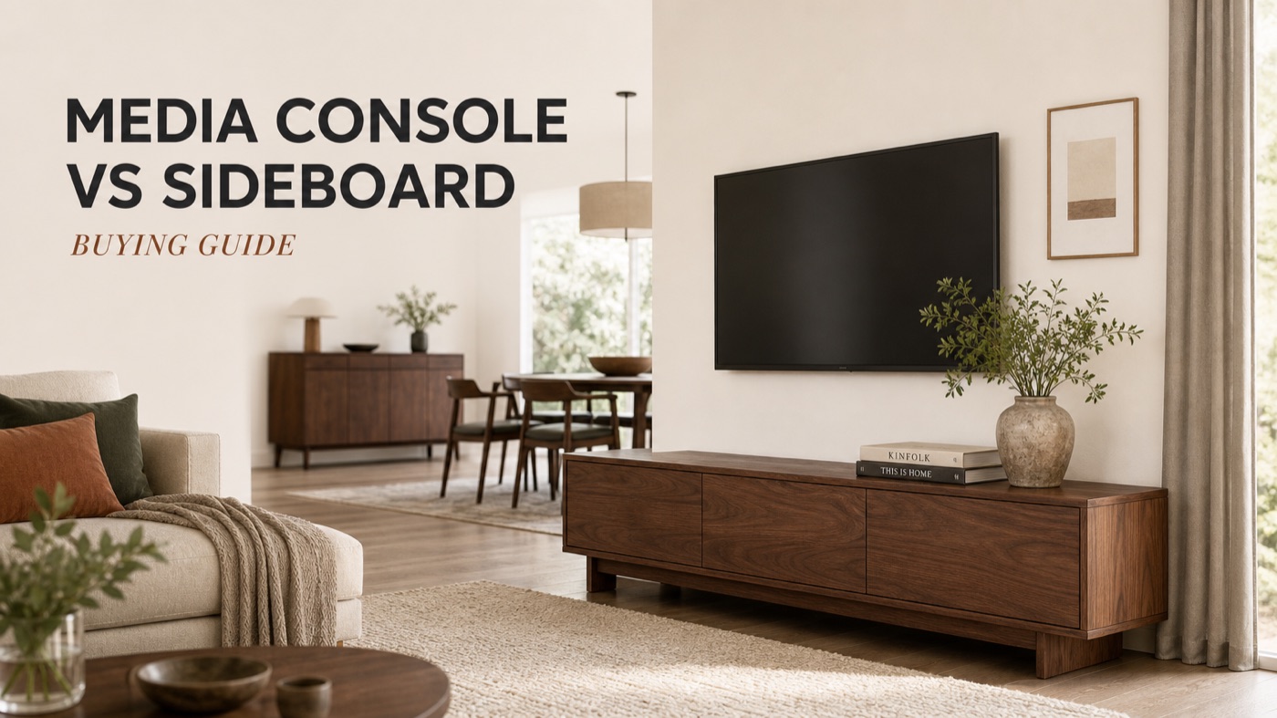 POVISON media console and sideboard storage comparison