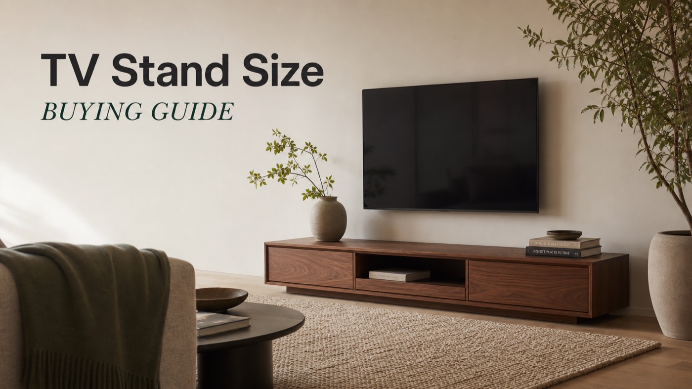 POVISON TV stand wider than the television for balanced support