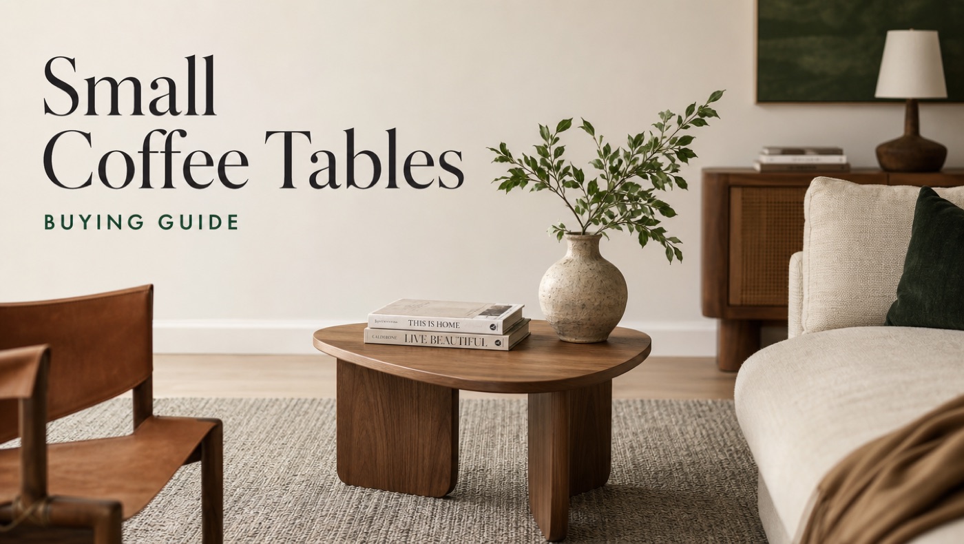 POVISON small round coffee table for a compact living room