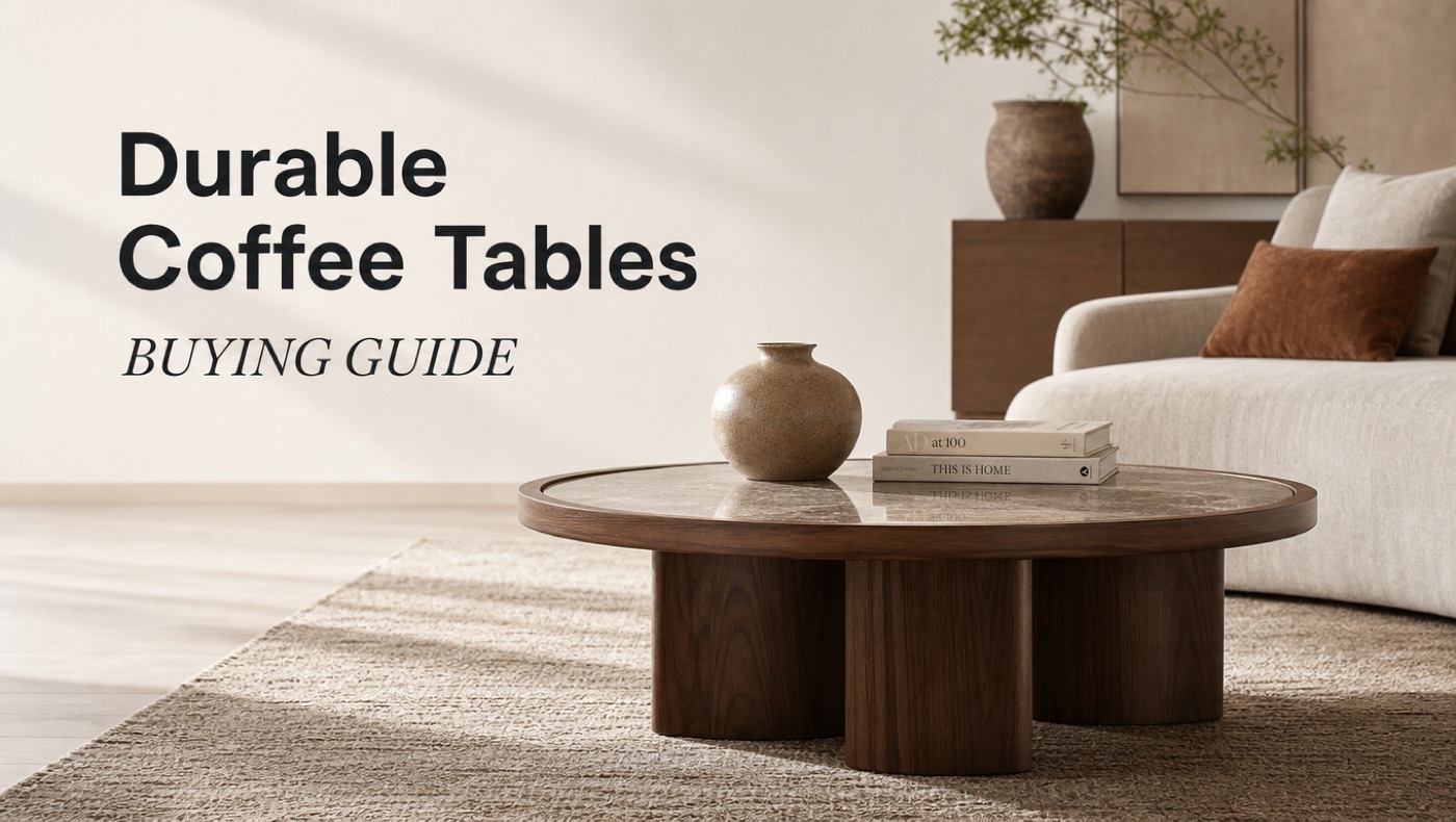 POVISON durable sintered stone and wood coffee table materials