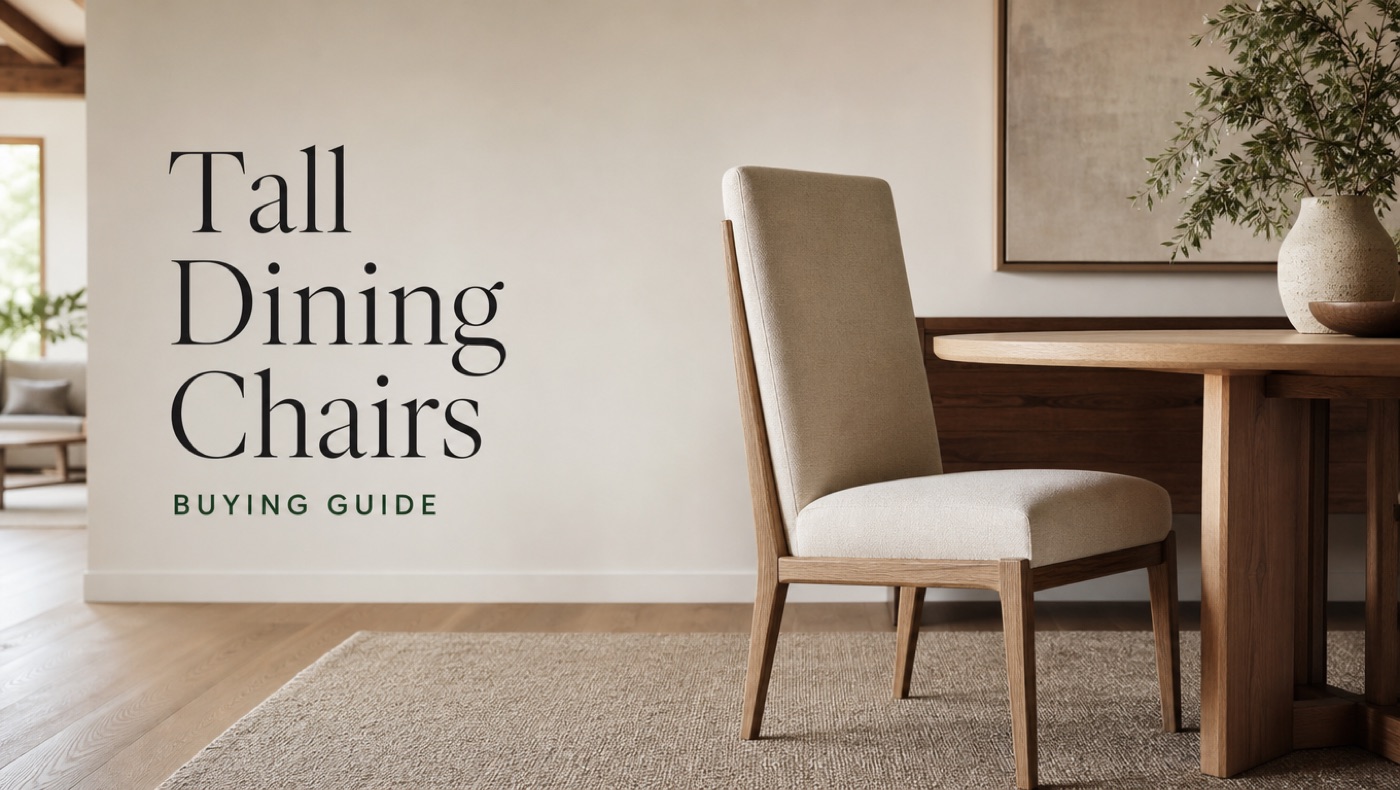 POVISON dining chair with deeper seat and supportive back for tall people