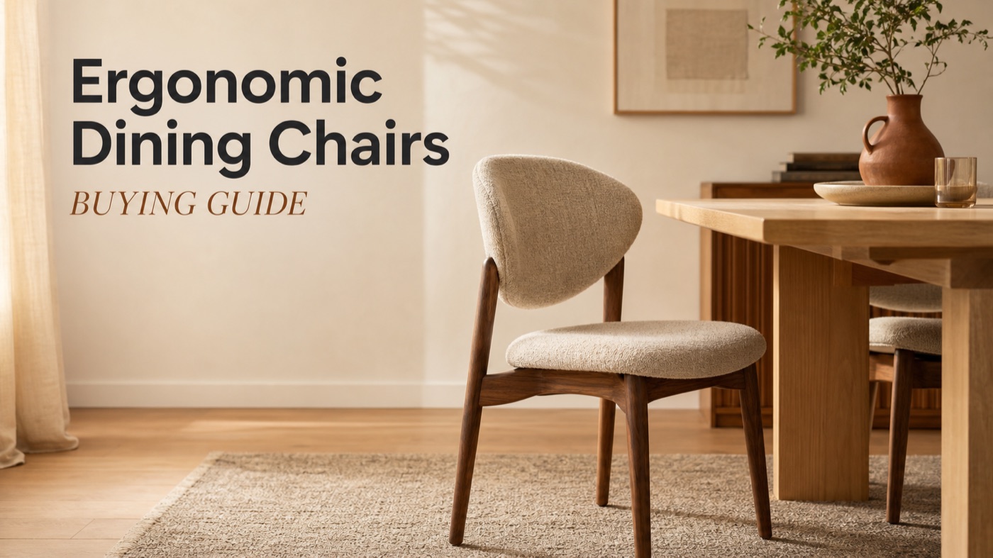 POVISON ergonomic dining chair with supportive back and proper seat height