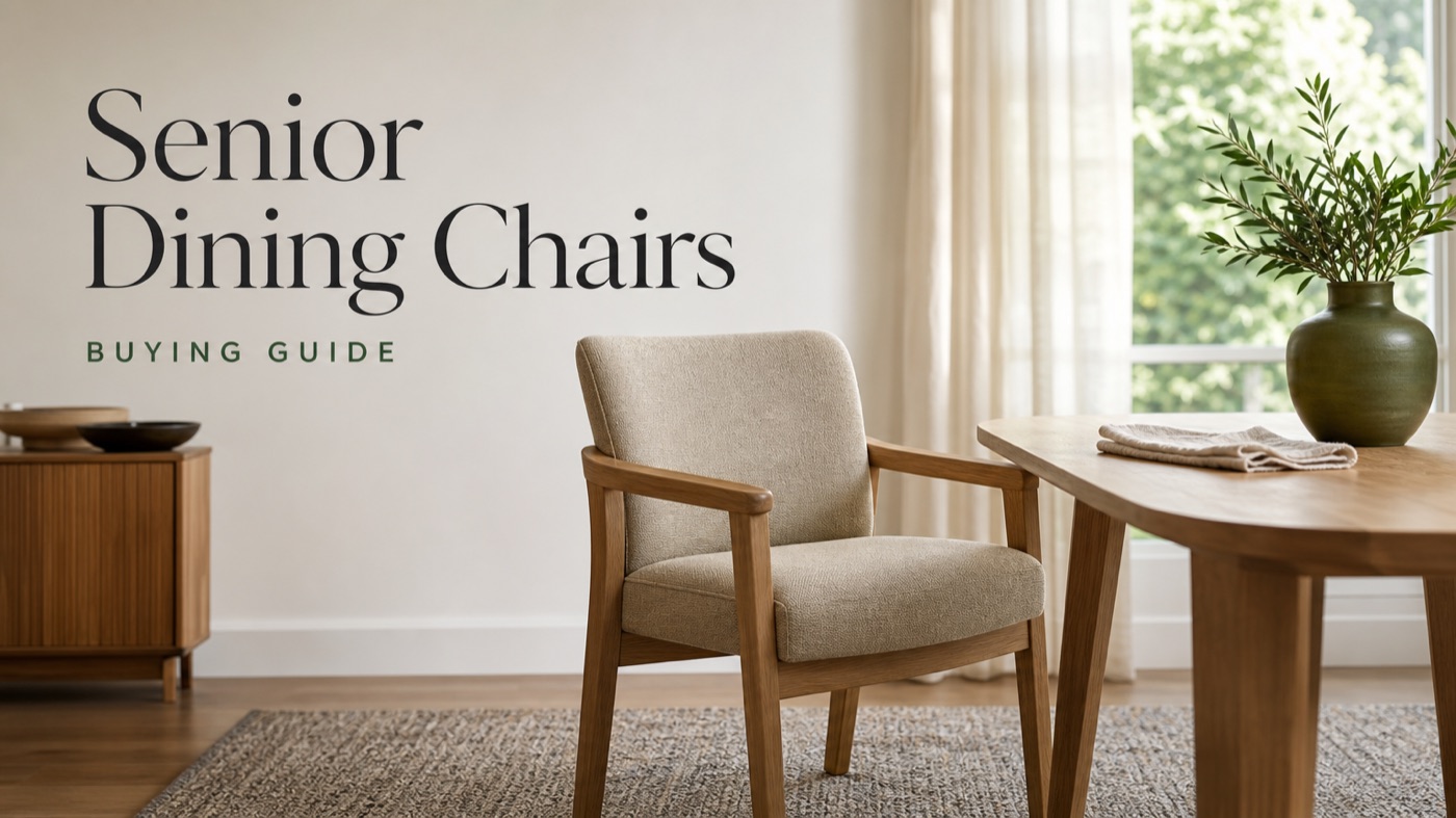 POVISON dining chair with armrests for supportive elderly seating