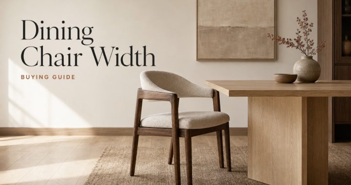 POVISON dining chair measured for comfortable seating width