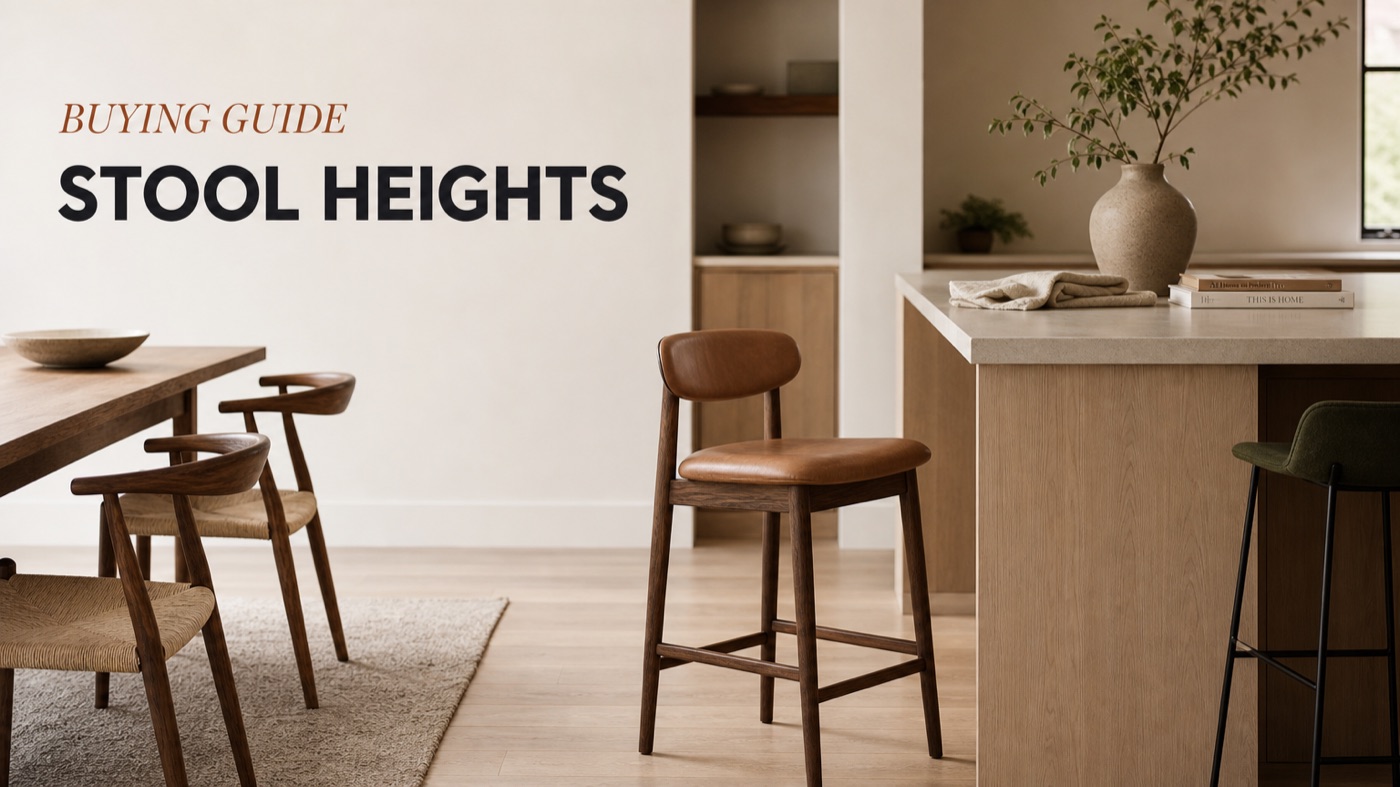 POVISON bar stool and counter stool compared by seat height