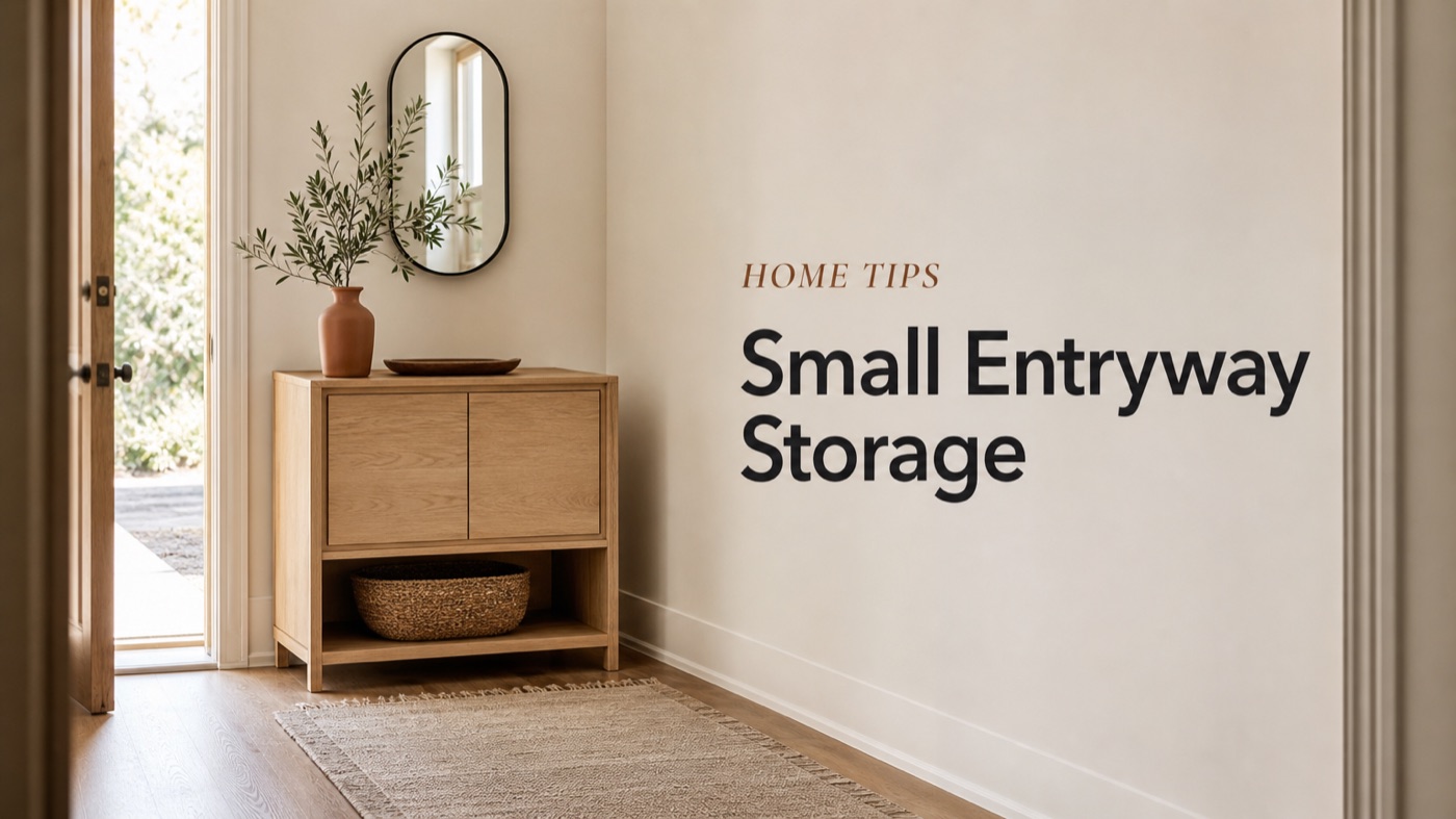 POVISON small entryway with slim shoe storage and organized console table