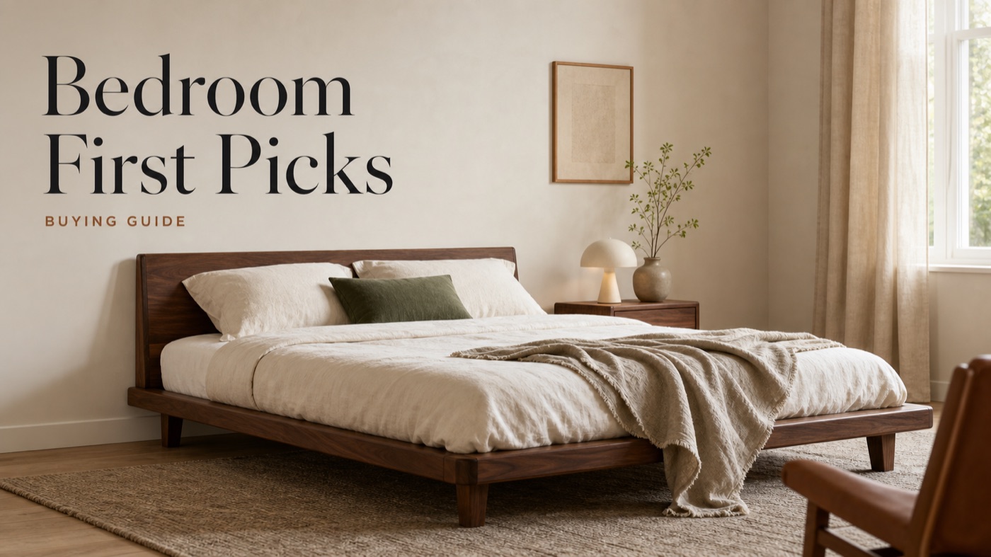 POVISON bedroom furniture essentials for a new move-in bedroom
