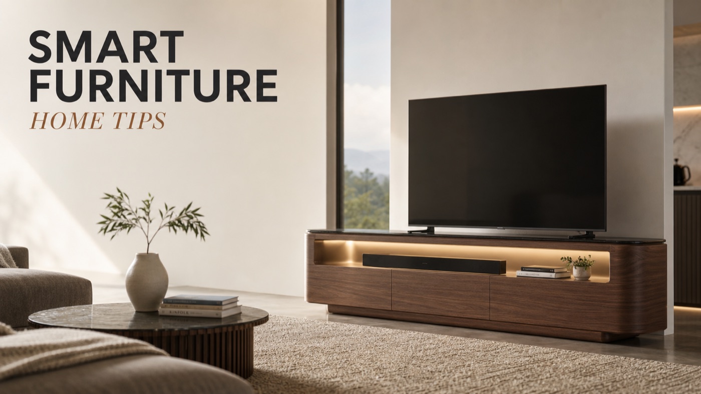 POVISON smart furniture with powered adjustment lighting and modern living room features
