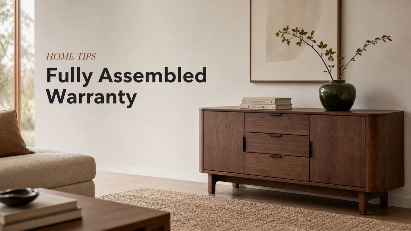 POVISON fully assembled furniture warranty information and care