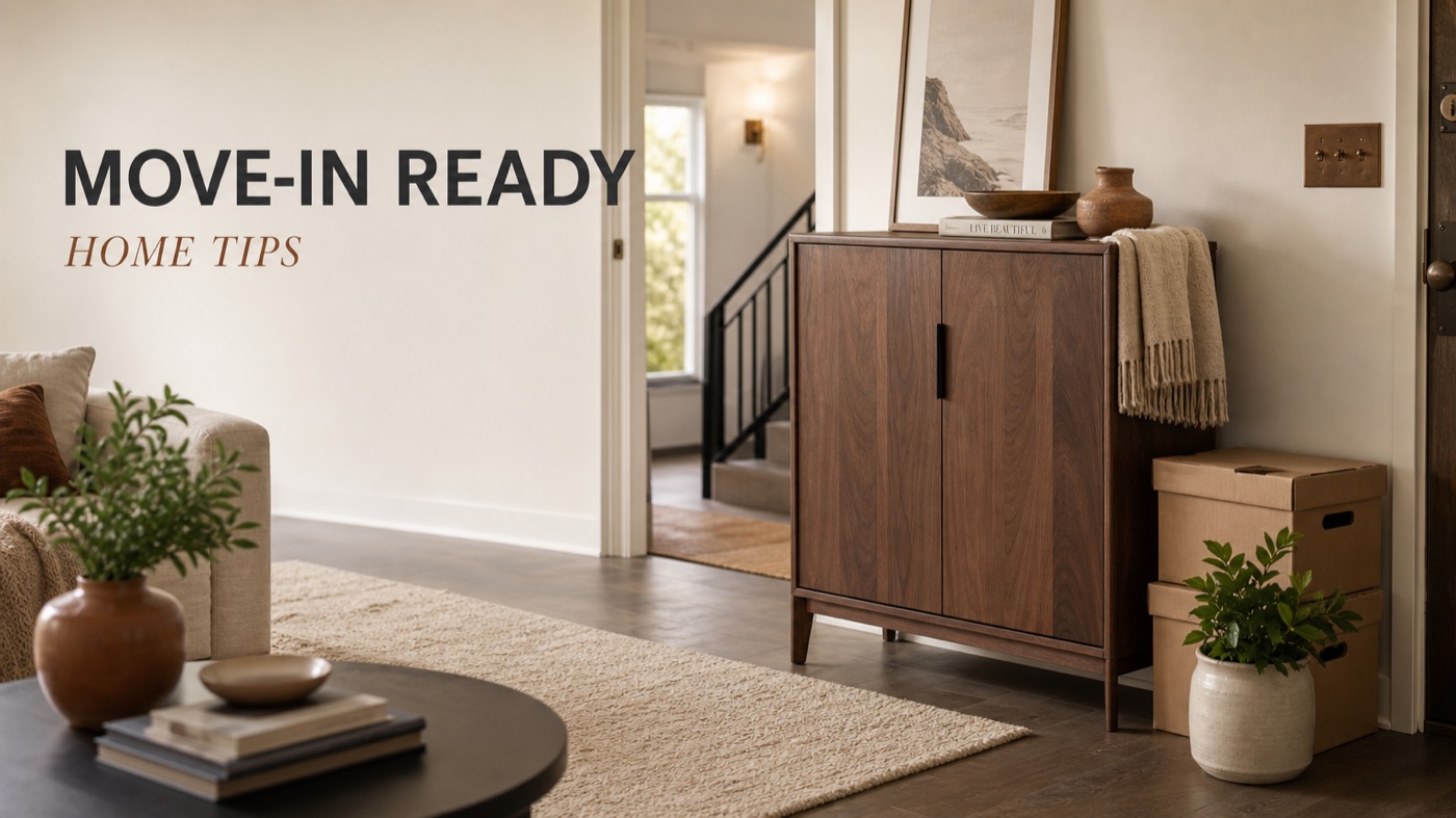 POVISON fully assembled furniture moved into a second-floor apartment