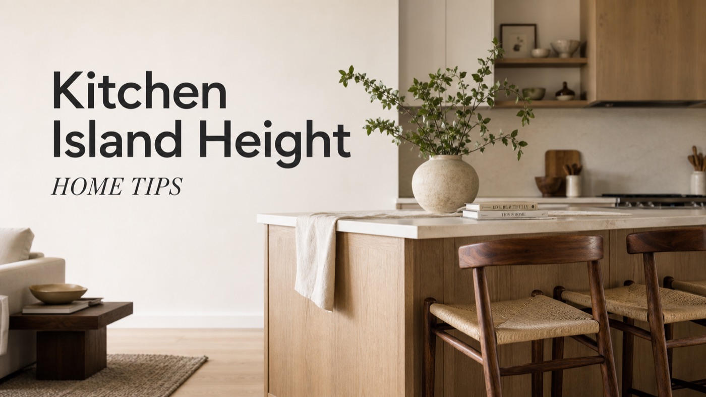 POVISON kitchen island height paired with counter stools