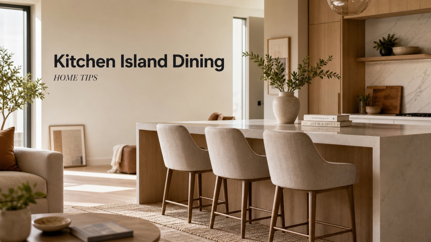 POVISON kitchen island used with bar stools for casual dining