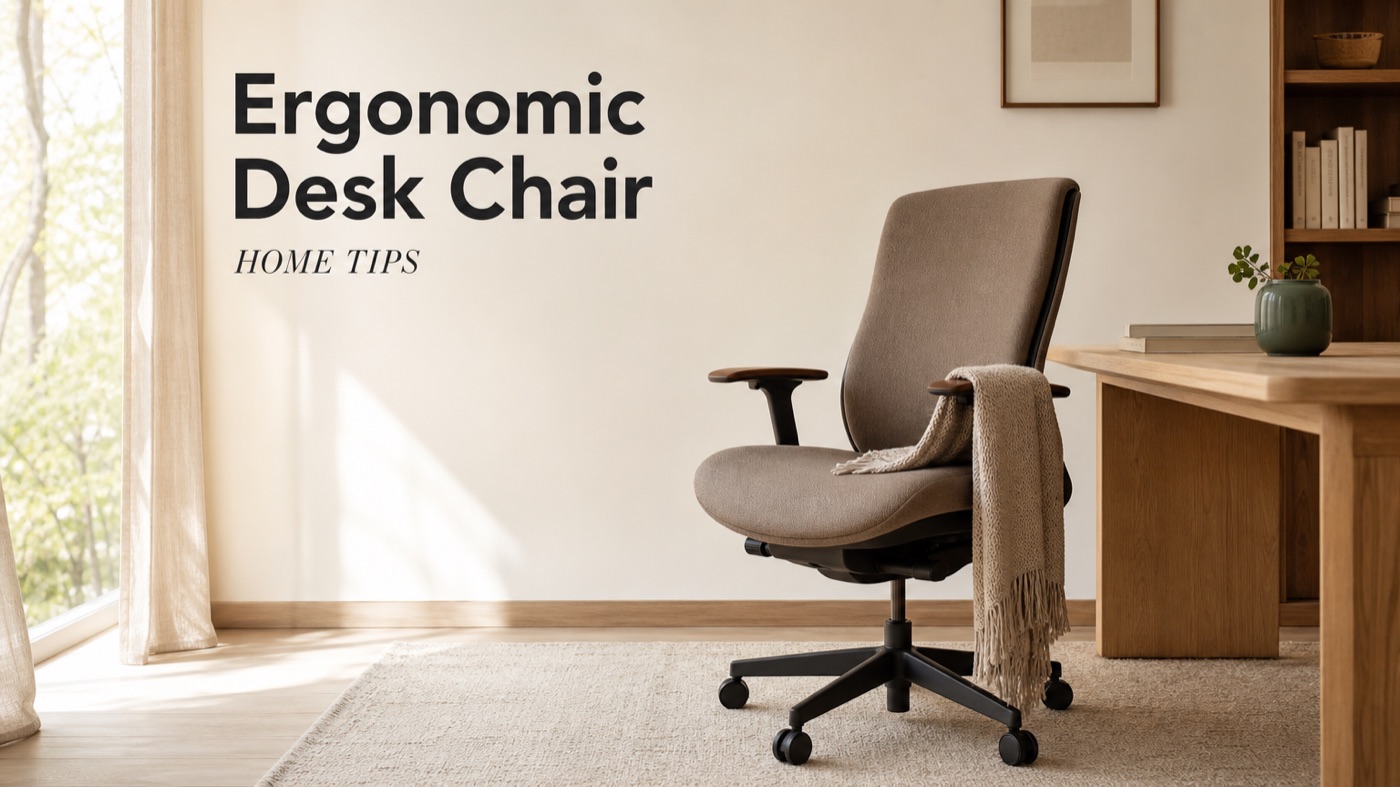 POVISON ergonomic desk chair with lumbar support for home office
