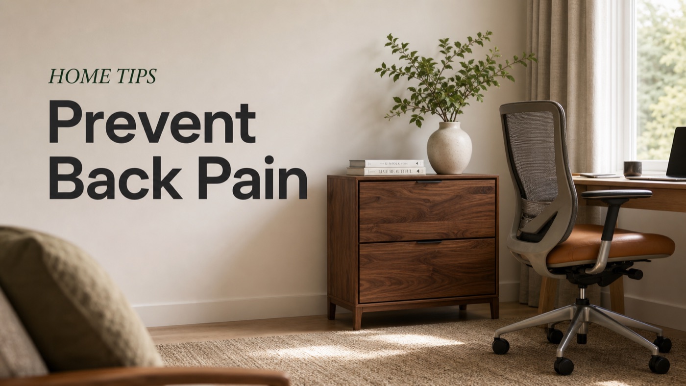 POVISON ergonomic desk chair for reducing strain while working from home