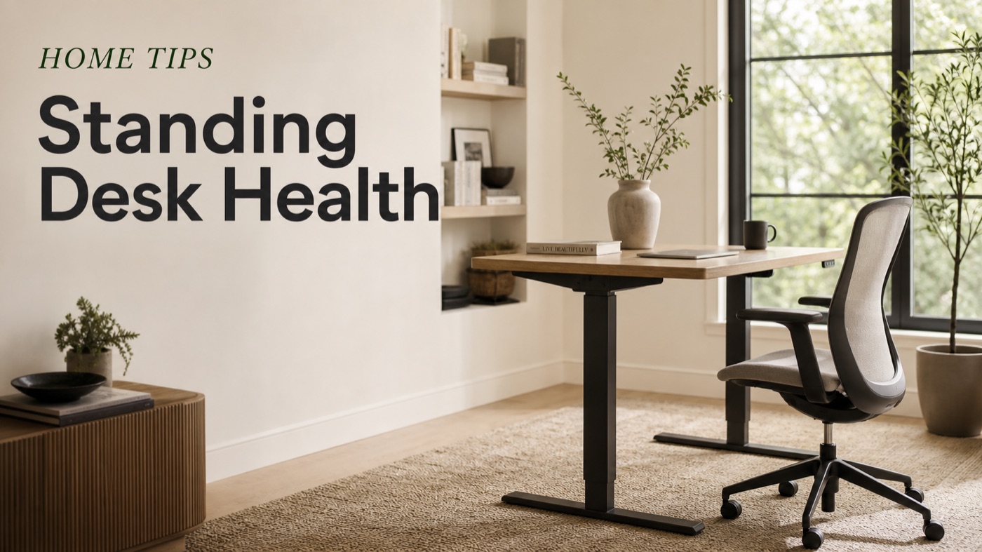 POVISON smart furniture workspace with adjustable standing desk concept
