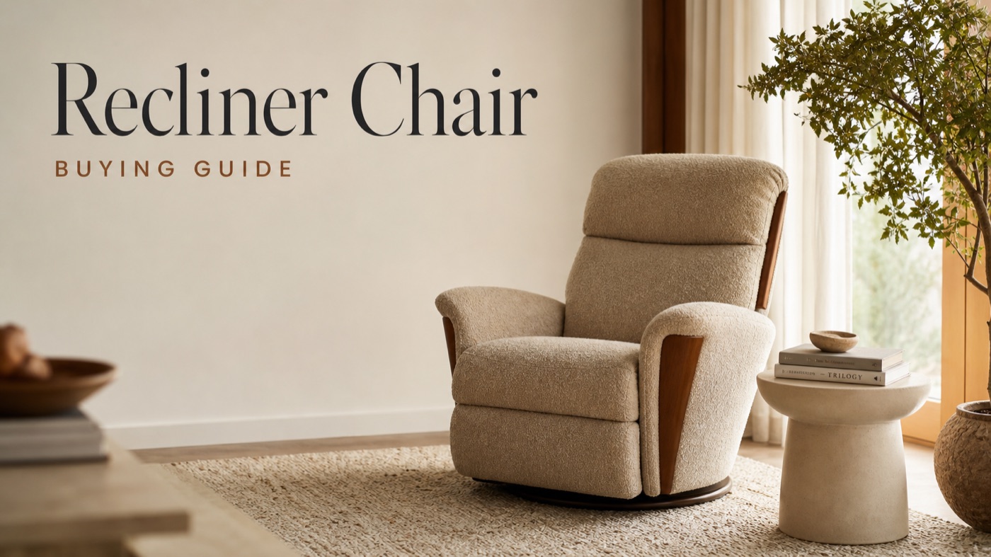 POVISON recliner chair for reading and TV relaxation