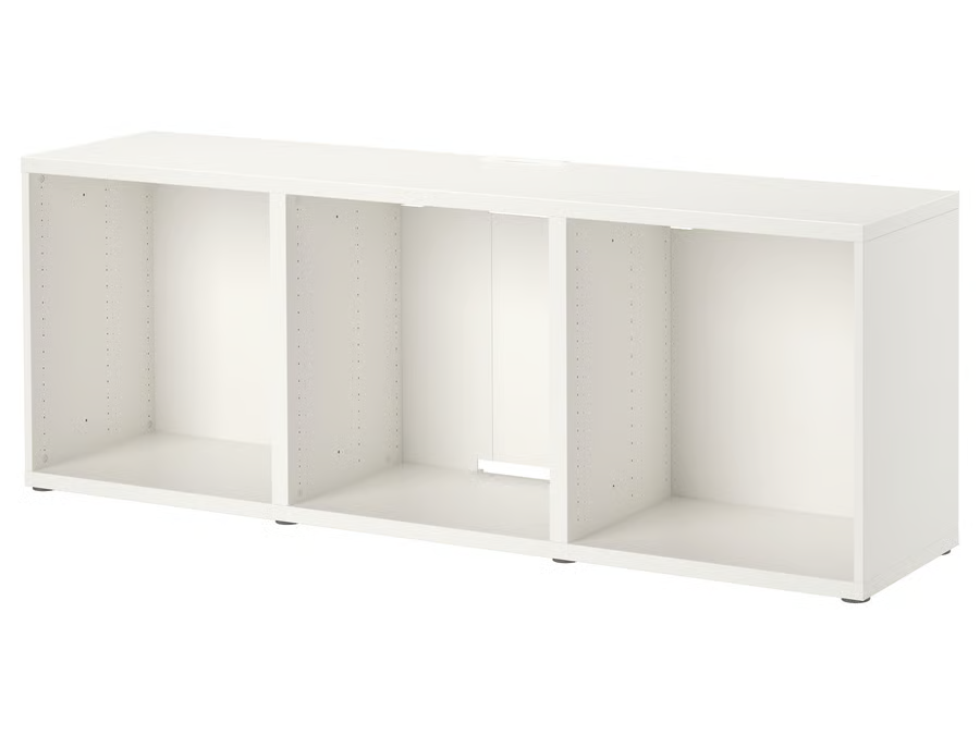 IKEA BESTÅ white TV Unit with storage and cable management for living rooms