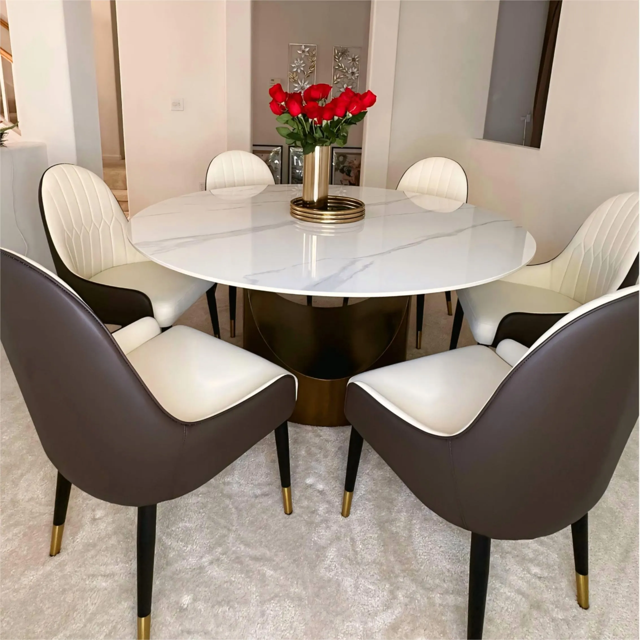 Modern Upholstered Dining Chairs Set