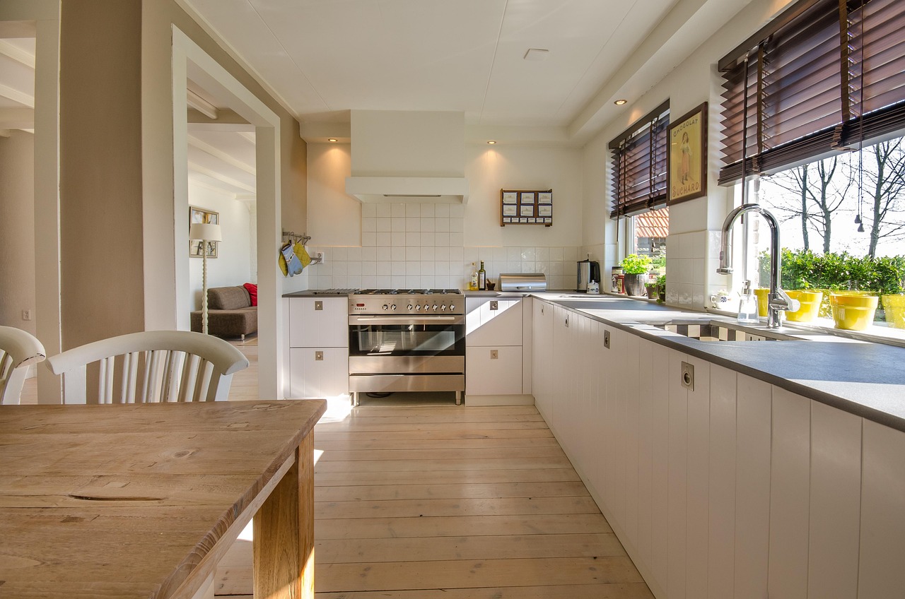 kitchen, home, interior, modern, room, floor, furniture, counter, wood, living, kitchen interior, residential, table, brown home, brown kitchen, brown wood, bro